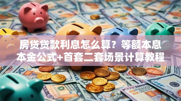 房贷贷款利息怎么算？等额本息本金公式+首套二套场景计算教程