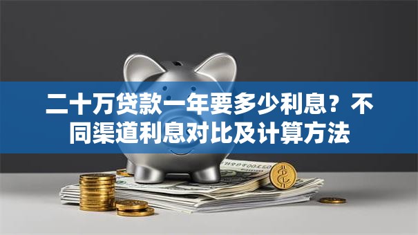 二十万贷款一年要多少利息？不同渠道利息对比及计算方法