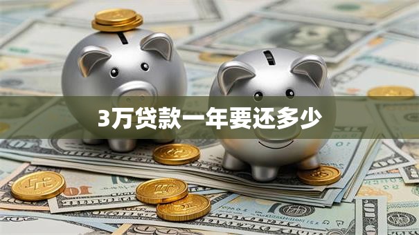 3万贷款一年要还多少