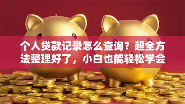个人贷款记录怎么查询？超全方法整理好了，小白也能轻松学会！