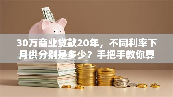 30万商业贷款20年，不同利率下月供分别是多少？手把手教你算清楚！