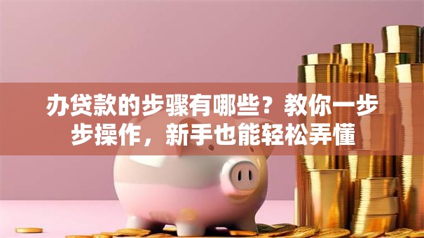 办贷款的步骤有哪些？教你一步步操作，新手也能轻松弄懂