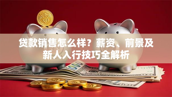 贷款销售怎么样？薪资、前景及新人入行技巧全解析
