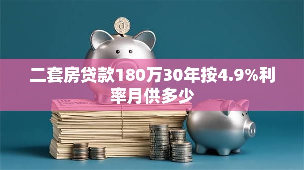二套房贷款180万30年按4.9%利率月供多少