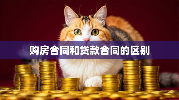 购房合同和贷款合同的区别