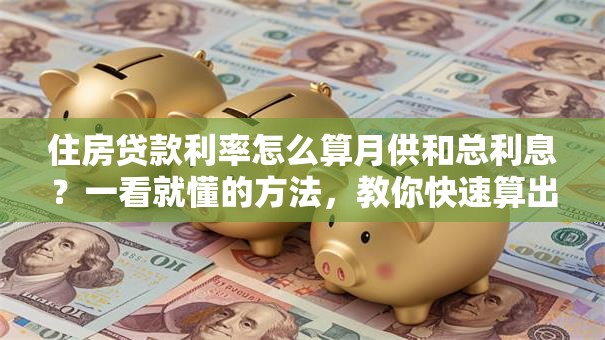 住房贷款利率怎么算月供和总利息？一看就懂的方法，教你快速算出！