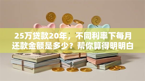 25万贷款20年，不同利率下每月还款金额是多少？帮你算得明明白白，一看就懂！