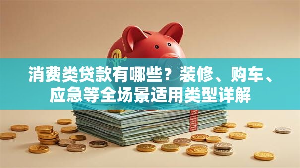 消费类贷款有哪些？装修、购车、应急等全场景适用类型详解
