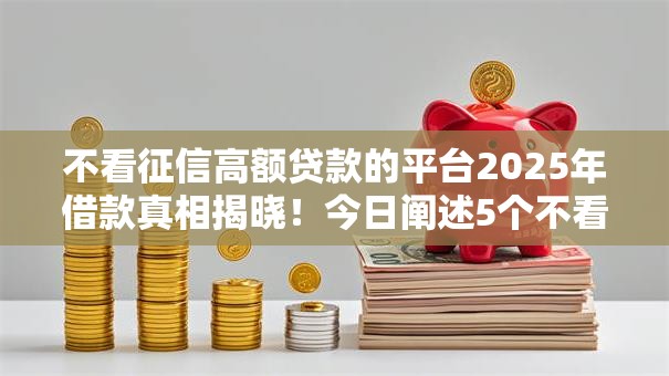 不看征信高额贷款的平台2025年借款真相揭晓！今日阐述5个不看征信借钱口子额度高