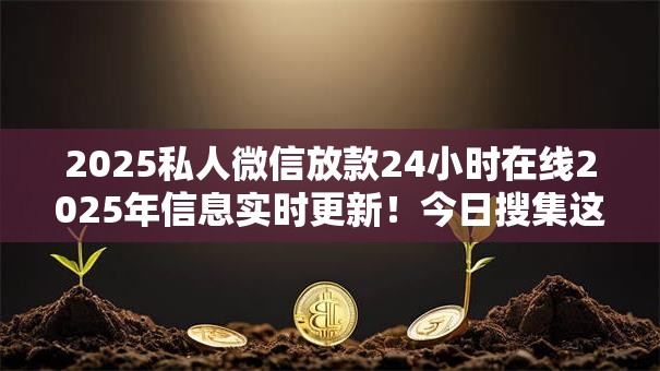 2025私人微信放款24小时在线2025年信息实时更新！今日搜集这五个2025网贷口子24小时借钱软件
