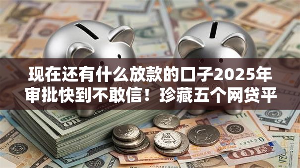 现在还有什么放款的口子2025年审批快到不敢信！珍藏五个网贷平台还有借钱的地方