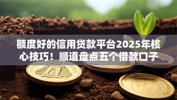 额度好的信用贷款平台2025年核心技巧！顺道盘点五个借款口子额度好网贷软件