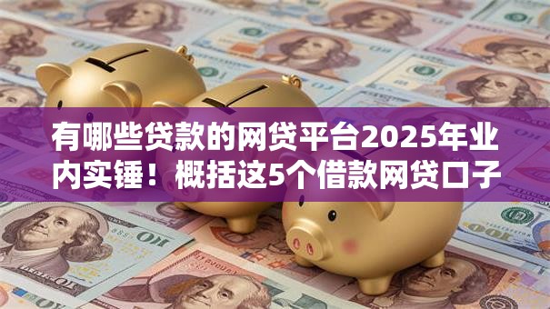 有哪些贷款的网贷平台2025年业内实锤！概括这5个借款网贷口子有哪些