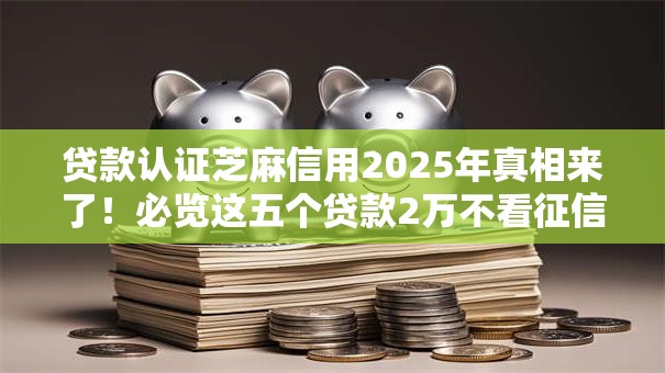 贷款认证芝麻信用2025年真相来了！必览这五个贷款2万不看征信的口子