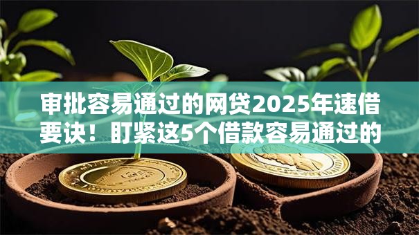审批容易通过的网贷2025年速借要诀！盯紧这5个借款容易通过的网贷平台