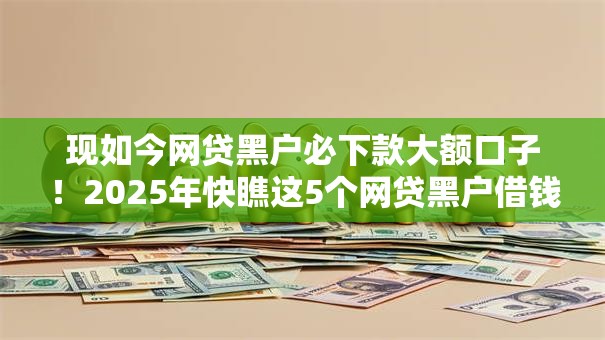 现如今网贷黑户必下款大额口子！2025年快瞧这5个网贷黑户借钱平台必下大额