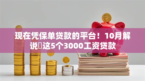 现在凭保单贷款的平台！10月解说​这5个3000工资贷款