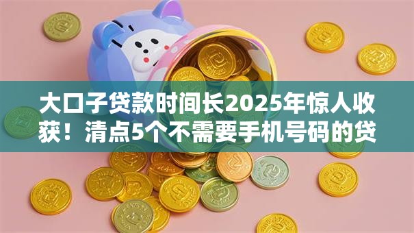大口子贷款时间长2025年惊人收获！清点5个不需要手机号码的贷款平台