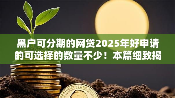 黑户可分期的网贷2025年好申请的可选择的数量不少！本篇细致揭秘这五个借款口子！