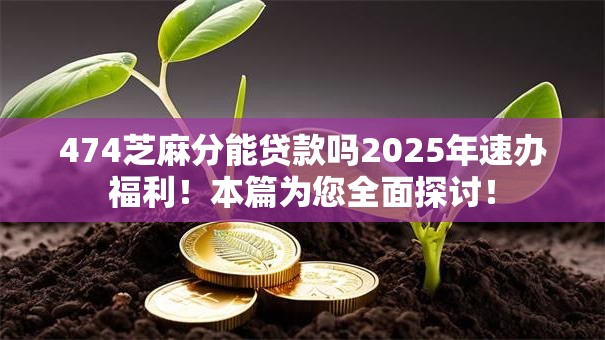 474芝麻分能贷款吗2025年速办福利!本篇为您全面探讨! 474芝麻分能贷款吗2025年速办福利!本篇为您全面探讨!