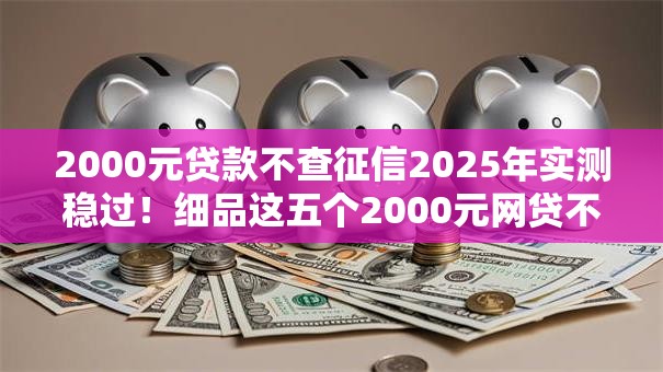 2000元贷款不查征信2025年实测稳过！细品这五个2000元网贷不查征信口子