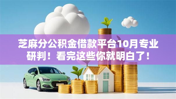 芝麻分公积金借款平台10月专业研判！看完这些你就明白了！