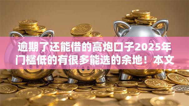 逾期了还能借的高炮口子2025年门槛低的有很多能选的余地！本文深入叙述这5个借款口子！