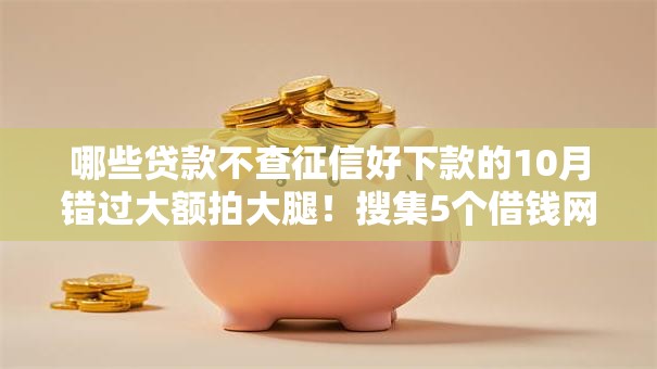 哪些贷款不查征信好下款的10月错过大额拍大腿！搜集5个借钱网贷口子软件好下款的