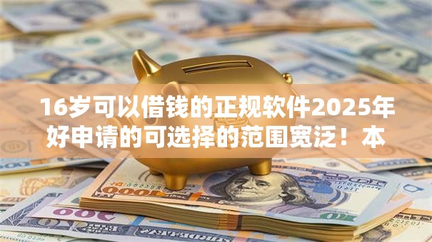 16岁可以借钱的正规软件2025年好申请的可选择的范围宽泛！本文细致力荐这五个贷款口子！
