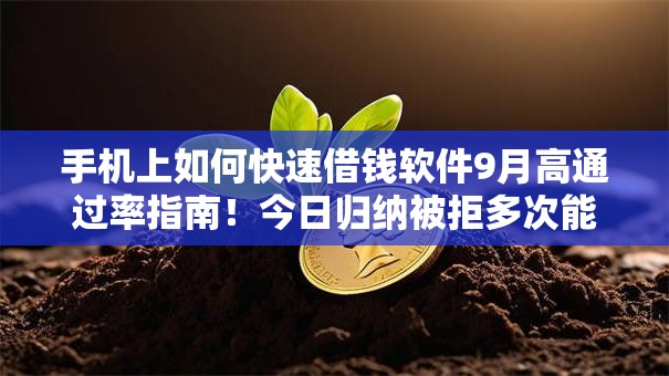 手机上如何快速借钱软件9月高通过率指南！今日归纳被拒多次能下款的口子