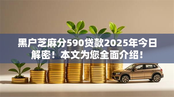 黑户芝麻分590贷款2025年今日解密！本文为您全面介绍！