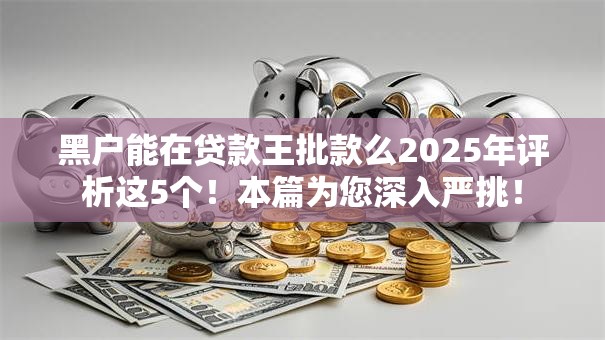 黑户能在贷款王批款么2025年评析这5个!本篇为您深入严挑! 黑户能在贷款王批款么2025年评析这5个!本篇为您深入严挑!