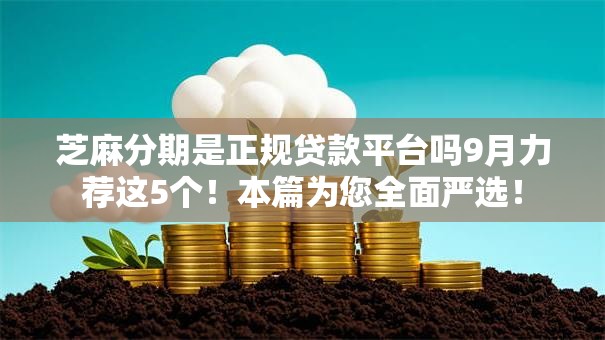 芝麻分期是正规贷款平台吗9月力荐这5个！本篇为您全面严选！
