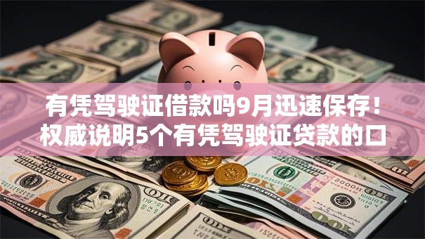 有凭驾驶证借款吗9月迅速保存！权威说明5个有凭驾驶证贷款的口子