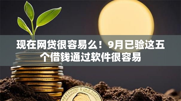 现在网贷很容易么！9月已验这五个借钱通过软件很容易