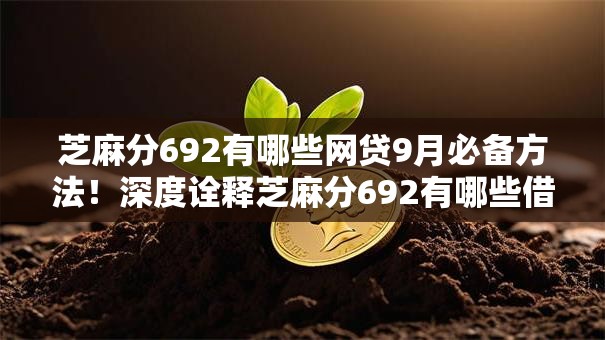 芝麻分692有哪些网贷9月必备方法！深度诠释芝麻分692有哪些借钱口子