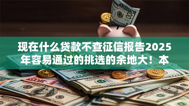 现在什么贷款不查征信报告2025年容易通过的挑选的余地大！本篇详细过滤这5个黑户网贷口子！