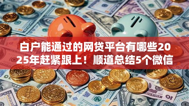 白户能通过的网贷平台有哪些2025年赶紧跟上！顺道总结5个微信直接贷款到账