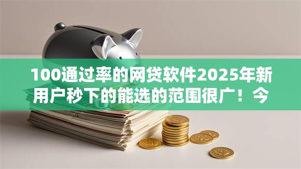 100通过率的网贷软件2025年新用户秒下的能选的范围很广!今天细致汇聚这五个借钱平台! 100通过率的网贷软件2025年新用户秒下的能选的范围很广!今天细致汇聚这五个借钱平台!