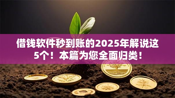 借钱软件秒到账的2025年解说这5个！本篇为您全面归类！