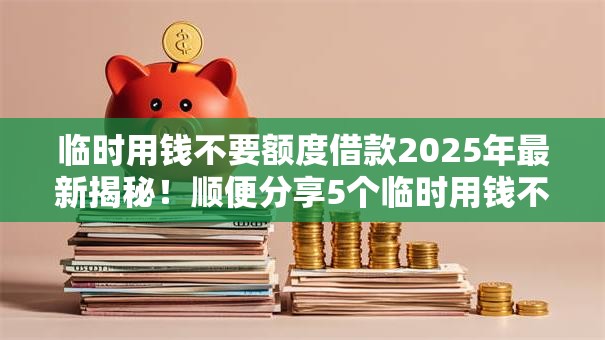 临时用钱不要额度借款2025年最新揭秘！顺便分享5个临时用钱不要额度网贷口子