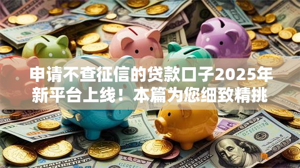 申请不查征信的贷款口子2025年新平台上线！本篇为您细致精挑！