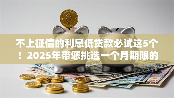 不上征信的利息低贷款必试这5个！2025年带您挑选一个月期限的贷款口子