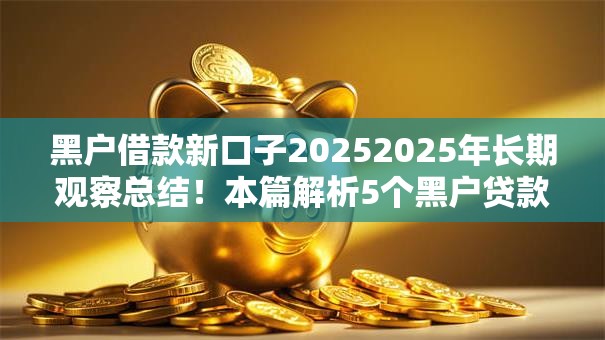 黑户借款新口子20252025年长期观察总结!本篇解析5个黑户贷款新平台2025开放 黑户借款新口子20252025年长期观察总结!本篇解析5个黑户贷款新平台2025开放