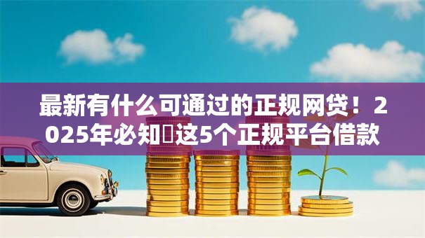 最新有什么可通过的正规网贷！2025年必知​这5个正规平台借款可通过的贷款