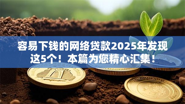 容易下钱的网络贷款2025年发现这5个！本篇为您精心汇集！