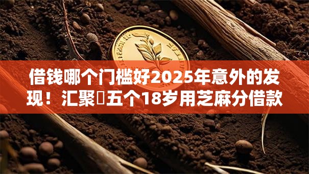 借钱哪个门槛好2025年意外的发现！汇聚​五个18岁用芝麻分借款的软件