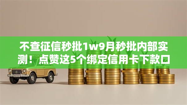 不查征信秒批1w9月秒批内部实测！点赞这5个绑定信用卡下款口子