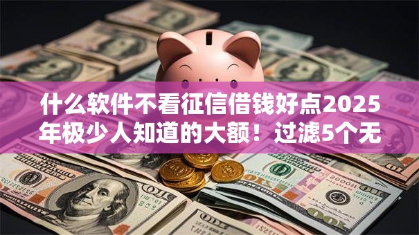 什么软件不看征信借钱好点2025年极少人知道的大额！过滤5个无征信秒下的贷款