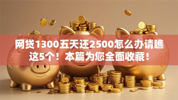网贷1300五天还2500怎么办请瞧这5个！本篇为您全面收藏！